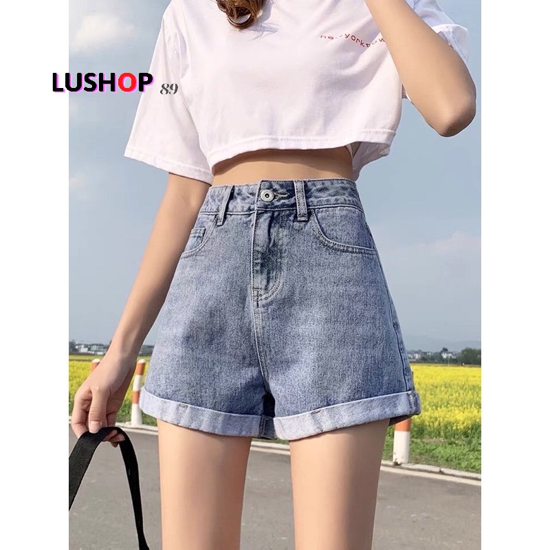 Quần bò baggy nữ Đen lưng cao cạp cao 3 size S M L hot năm 2021 Lushop89 QT11 | BigBuy360 - bigbuy360.vn
