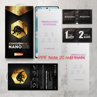 Miếng dán PPF TPU cho Samsung Galaxy S9 Plus/S8 Plus/S7 Edge/Note 8/Note 9/Note 10 Plus/Note 10/Note 20/Note 20 Ultra