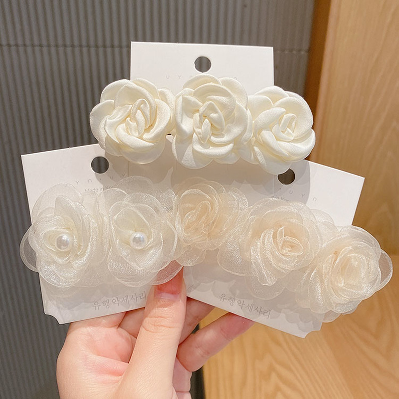 Kẹp Tóc Hình Hoa Trà Phong Cách Lolita Xinh Xắn