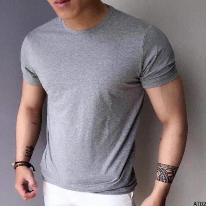 Áo Phông Cộc CỔ TRÒN, Chất Cottonm Thấm Hút Mồ Hôi, Co Dãn Cực Dế chịu | BigBuy360 - bigbuy360.vn