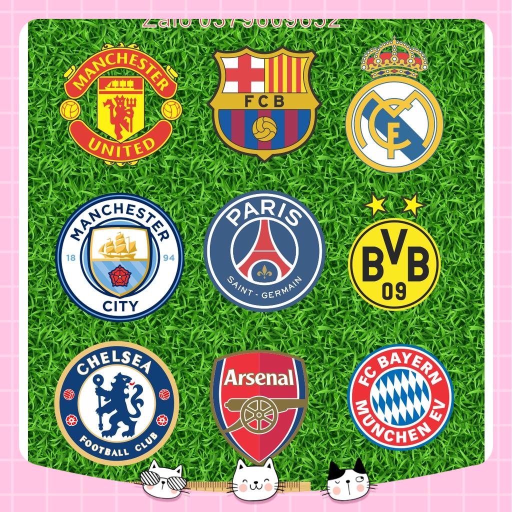 [Logo Ủi Nhiệt Nhiều Clb] Logo Câu Lạc Bộ Nổi Tiếng Mu, Mancity, Barca, Real Madrid, Chelsea, Liverpool... In Trực Tiếp