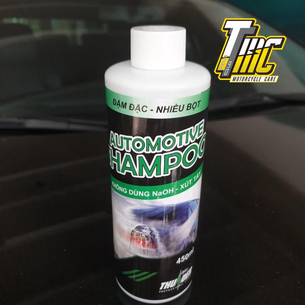Xà Bông Rửa Xe Siêu Bọt Tuyết Có Dầu Bóng Thunder Automotive Shampoo