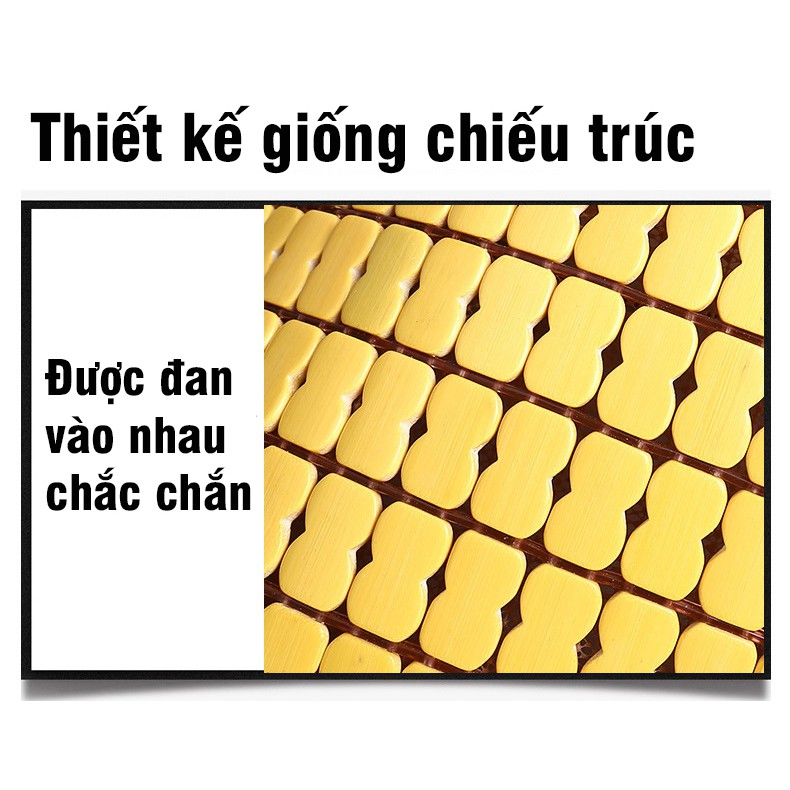 Tấm Lót Ghế Và Tựa Lưng Ô Tô, Xe Hơi, Xe Tải, Xe Khách, Bằng Tre Mát Mẻ Vào Mùa Hè, Ấm Áp Vào Mùa Đông