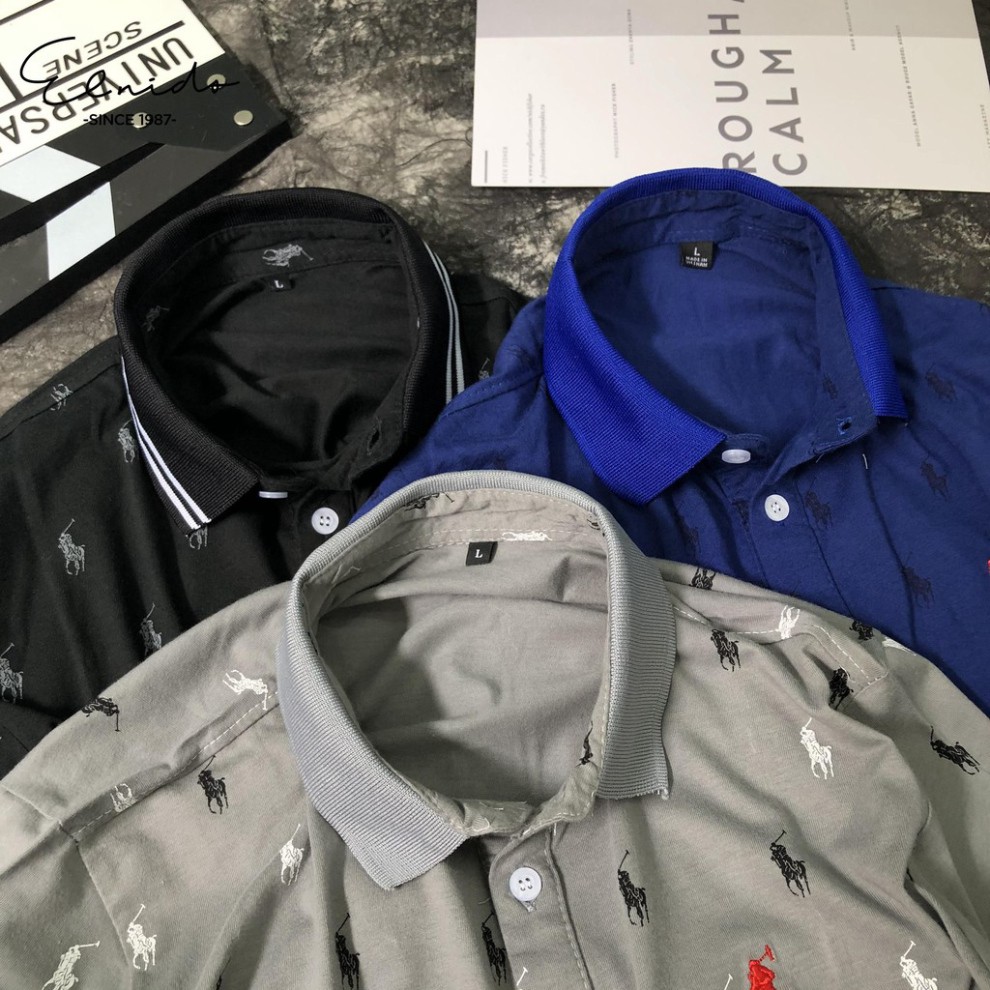 Áo thun polo nam họa tiết siêu thoáng,Áo Phông Nam Vải Co giãn siêu mát JK fashion | BigBuy360 - bigbuy360.vn