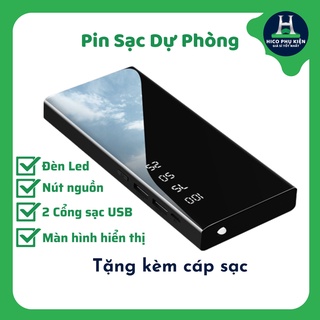 Pin sạc dự phòng LCD mặt gương có hiển thị 28000mAh (màu ngẫu nhiên)