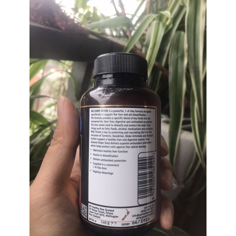 Giải độc gan Go Liver Detox 120v