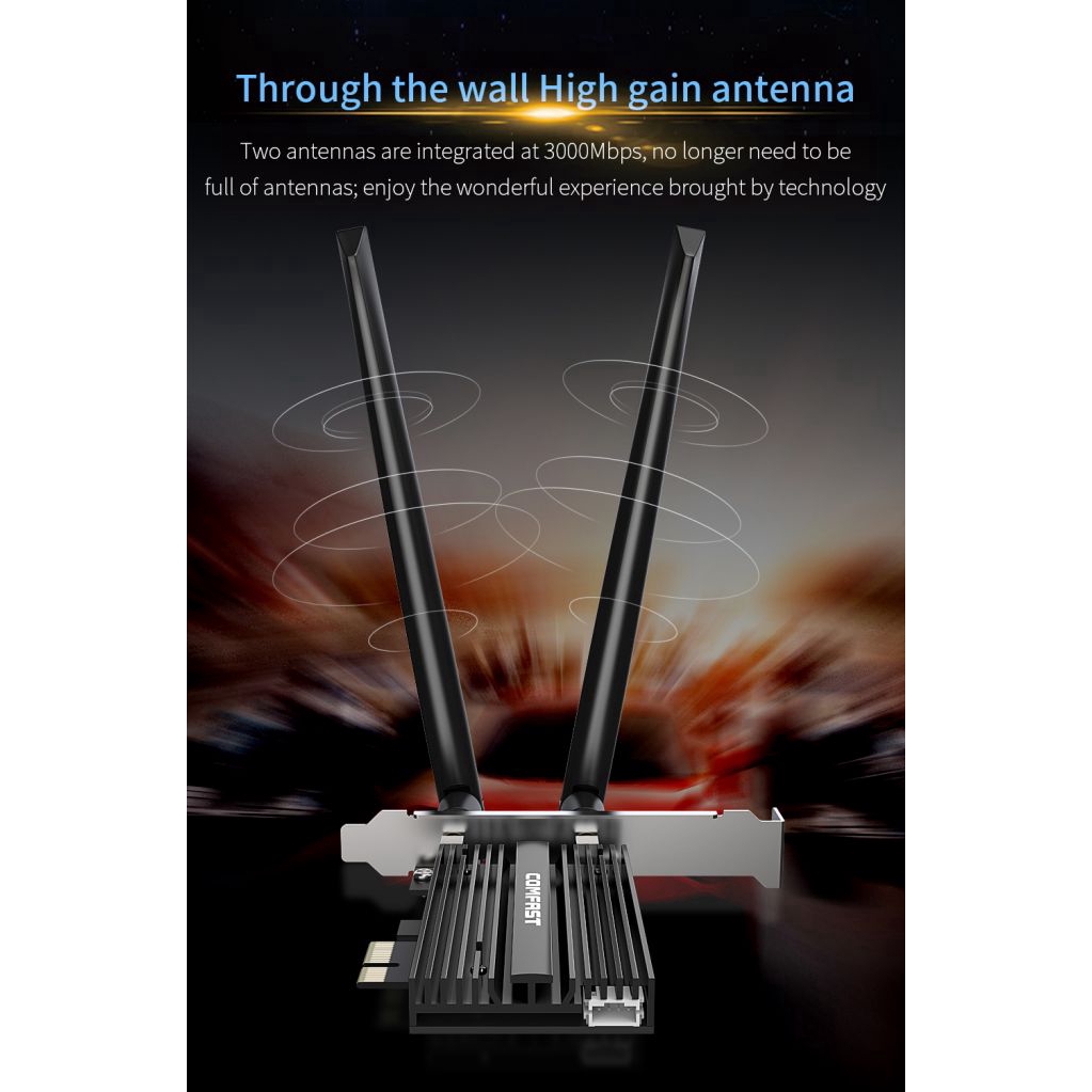 Card mạng không dây 3000mbps Wifi 6 Intel Ax200 Pro Pcie Bluetooth 5.0 Ax200Ngw 2.4g / 5g 802.11 Ax R