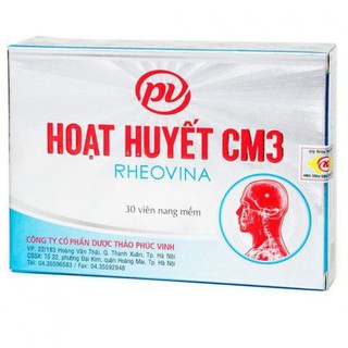 HOẠT HUYẾT CM3 - TĂNG CƯỜNG LƯU THÔNG MÁU LÊN NÃO