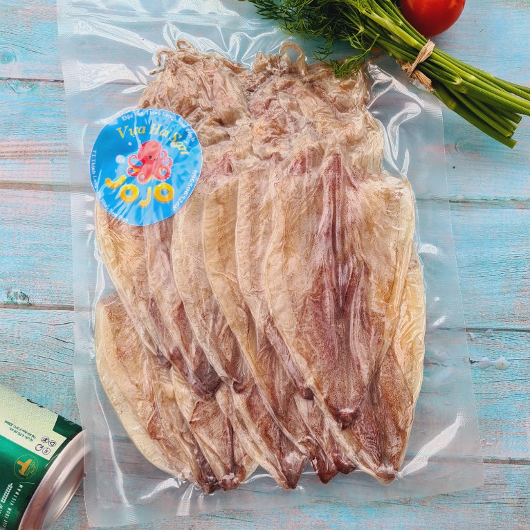 500Gr Mực Khô Loại 1 (Size 30 - 35 con 1kg) - Dày Mình Thịt Ngọt - JoJo Seafood