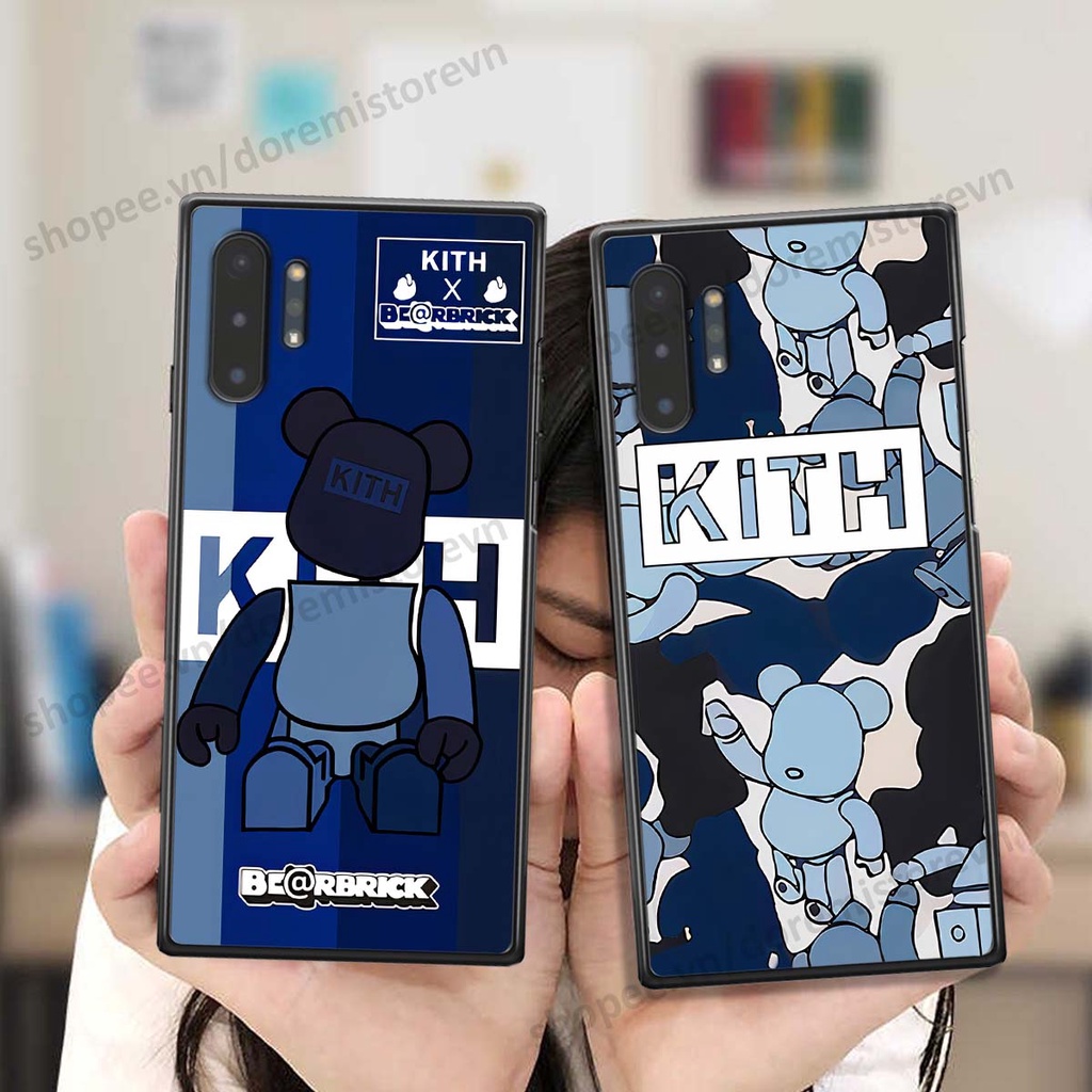 Ốp lưng Samsung Note 10 / Note 10 Plus / Note 10+ hình kaws, kith, bear brick nổi 3D phong cách độc đáo