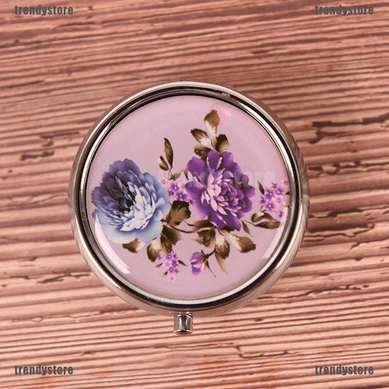 Hộp đựng thuốc bằng kim loại dùng cho trang điểm , màu sắc ngẫu nhiên