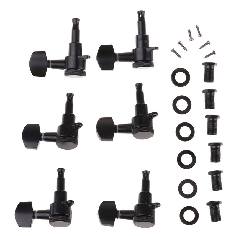 Bộ 6 Chốt Vặn Điều Chỉnh Dây Đàn Guitar Bằng Chrome