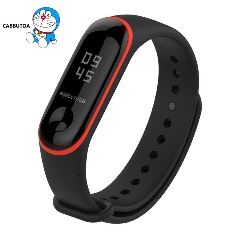 Dây Đeo Thay Thế Chất Liệu Silicon Thiết Kế Nhiều Lỗ Thời Trang Cho Xiaomi Mi Band 3