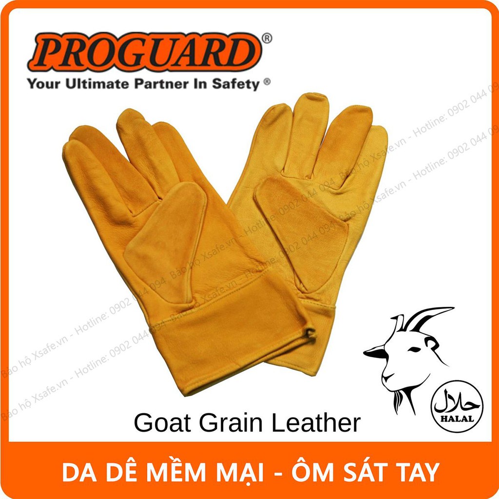 Găng tay hàn Proguard PG119YLW Bao tay hàn da dê chất lượng cao, chống cháy, chịu nhiệt, tia lửa văng bắn