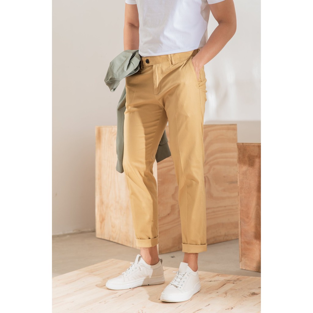 Quần KaKi Nam Màu Vàng Công Cở ( Có Hình Thật )