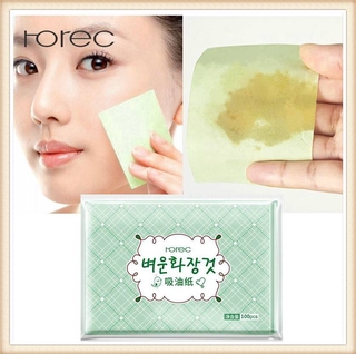 [Hàng mới về] Set 100 Giấy Thấm Dầu Làm Sạch Mụn Đầu Đen Rorec Tiện Dụng
