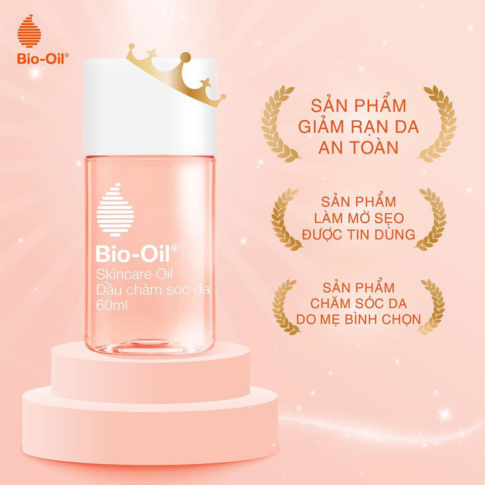 Bio Oil - serum dưỡng da, chăm sóc da. Giảm rạn da và làm mờ sẹo. Thích hợp cho làn da bà bầu