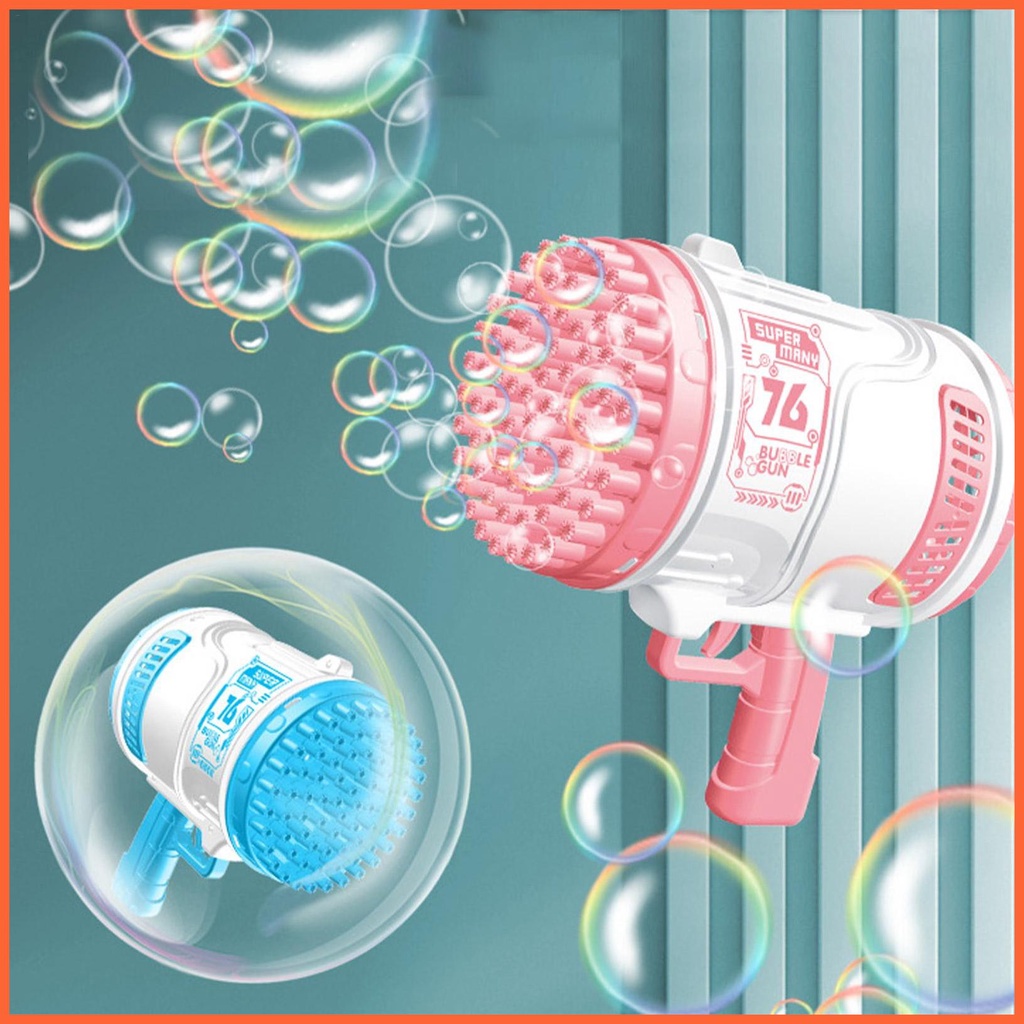 Máy Thổi Bong Bóng Tự Động 76 Lỗ Kèm Phụ Kiện