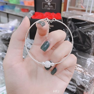 Lắc Tay Bạc Ý Mix Cầu Đá