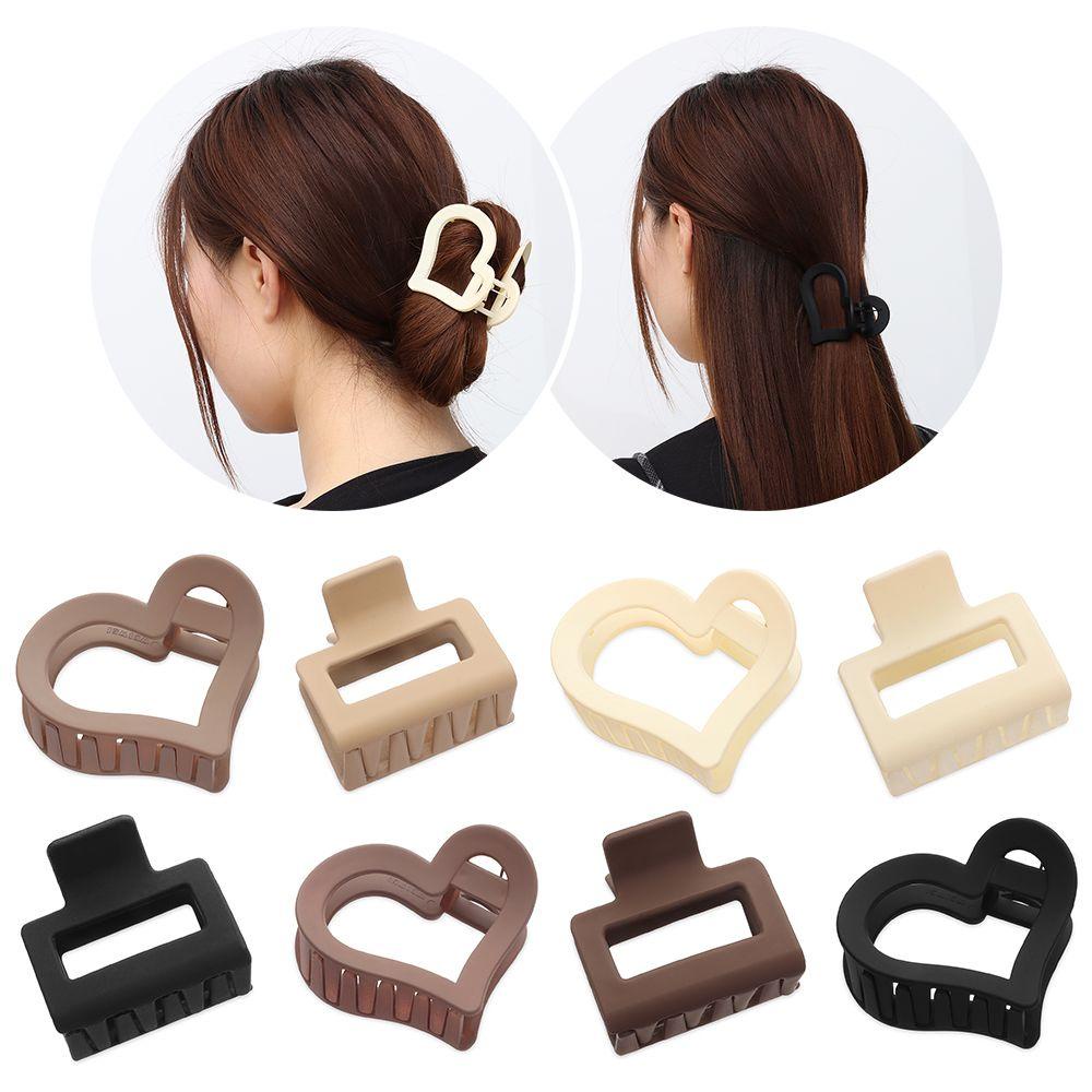 OKDEALS Hair Clips Gift Women Girls Heart Geometric Barrette Styling Tools Solid Color Hairpins
