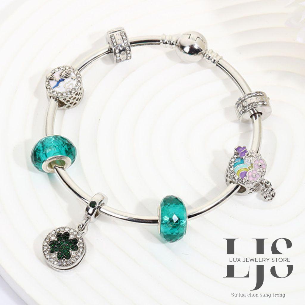 Lăc tay pandora mạ bạc 925 mệnh mộc, mệnh hoả