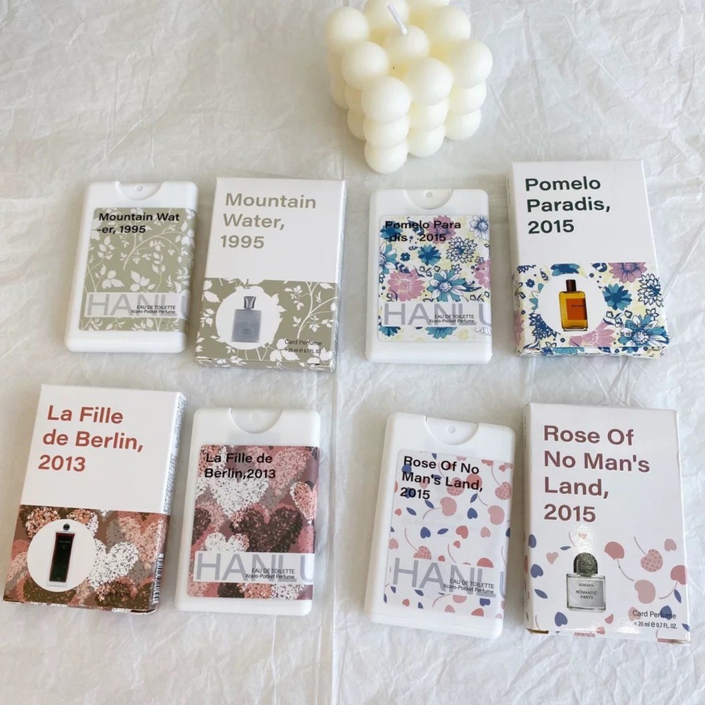 A1 Nước Hoa Nữ Dạng Xịt Hanlu Card Perfume 20ml , Nước Hoa Cao Cấp Bỏ Túi Siêu Thơm Và Tiện Lợi