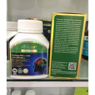 Viên Vitatree Ginkgo Plus 6000 With Q10