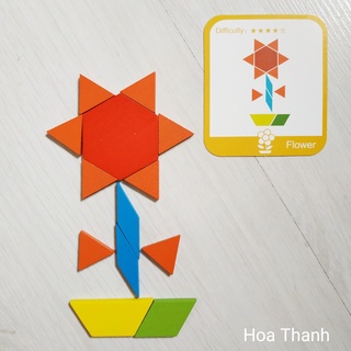 Tangram ( pattern blocks) nhiều miếng 155 CHI TIẾT