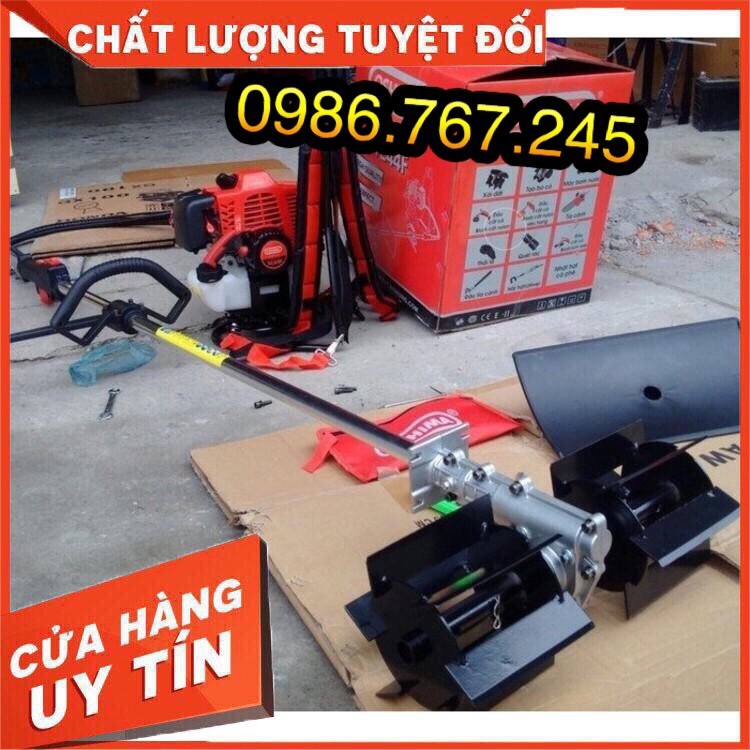 Máy xạc cỏ đẩy tay động cơ đeo vai VN2016 3 chức năng cắt cỏ , xạc cỏ