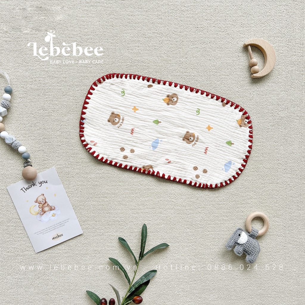 Gối lót xô Mochee thấm mồ hôi cho bé sơ sinh – Lebebee