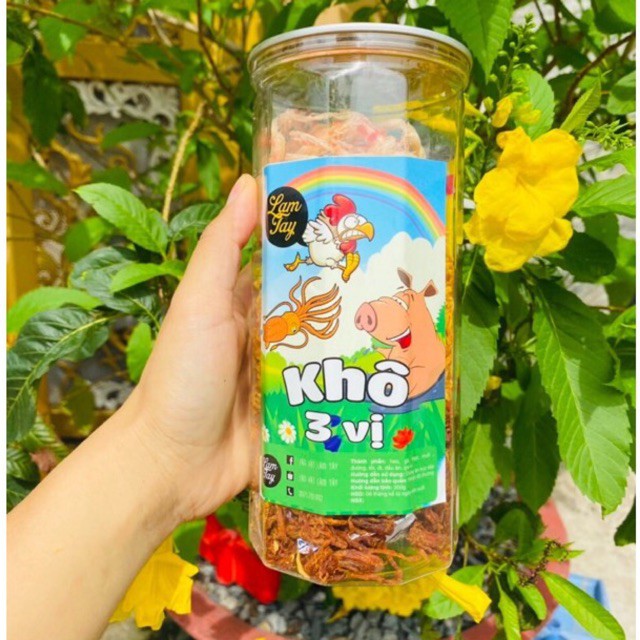 ✅ [HÀNG CÓ SẴN] KHÔ MIX 3 VỊ GÀ, HEO, MỰC 300gr- Cực ngon cực mê 💥 | BigBuy360 - bigbuy360.vn