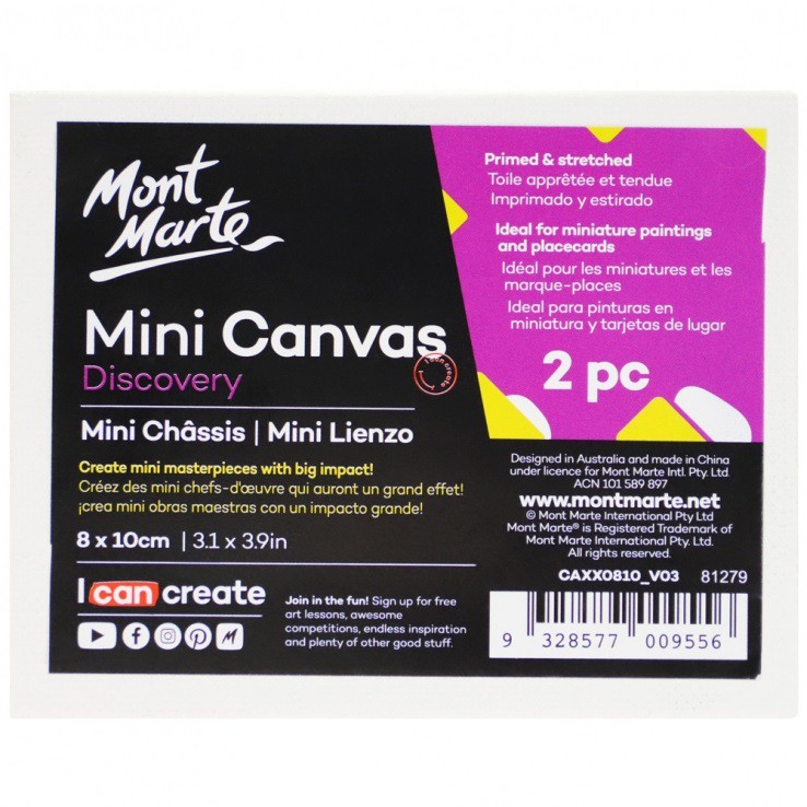 BỘ 2 CÁI CANVAS MINI MONT MARTE