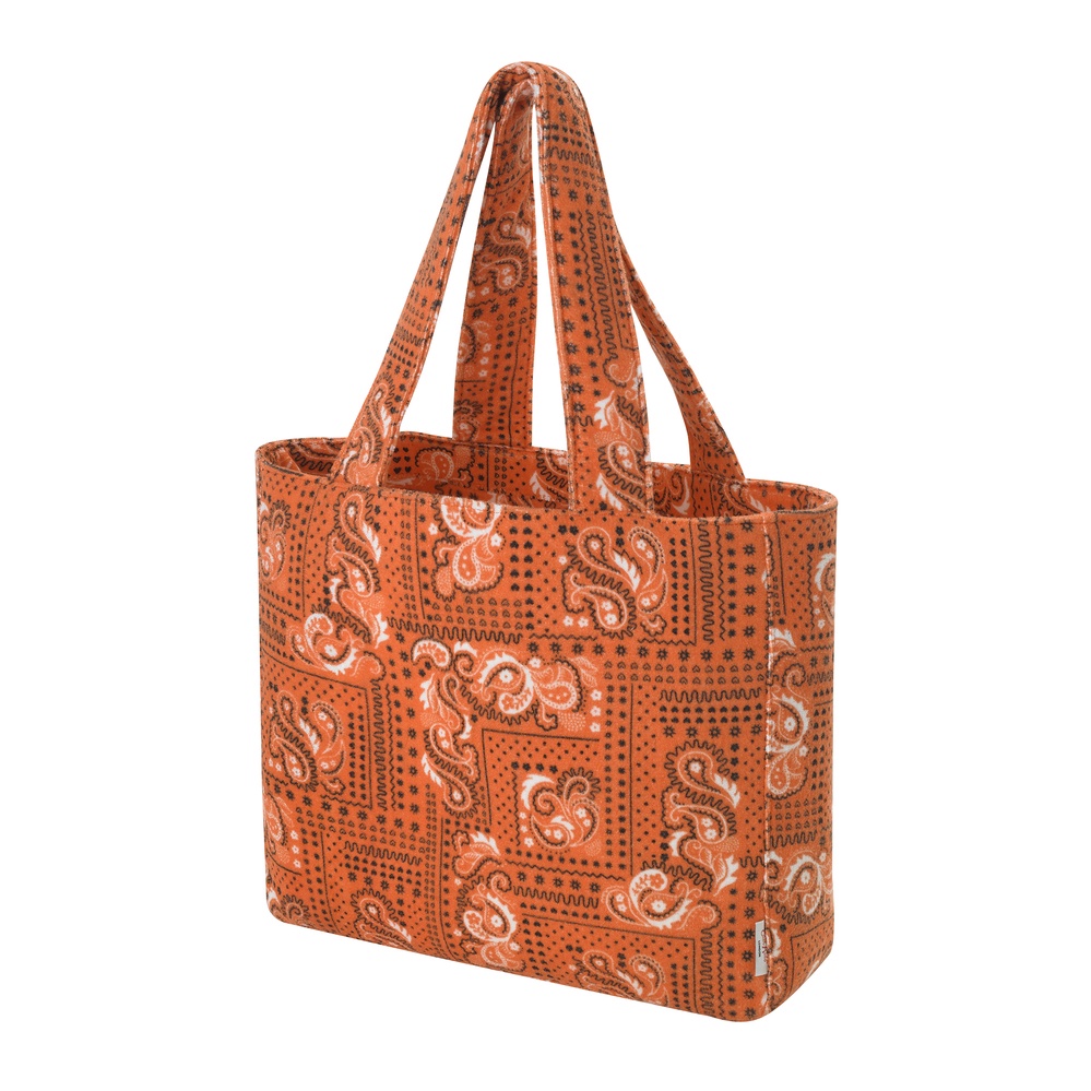 Cath Kidston - Túi đeo vai du lịch/Soft Towelling Beach Bag - Bandana Large - Orange -1048643