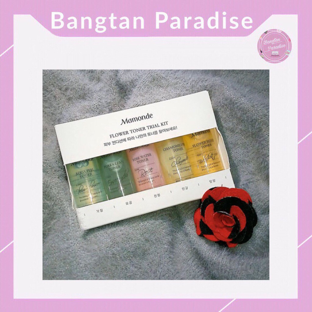 [CÓ SẴN]SET 5 TONER MAMONDE FLOWER TONER TRIAL KIT