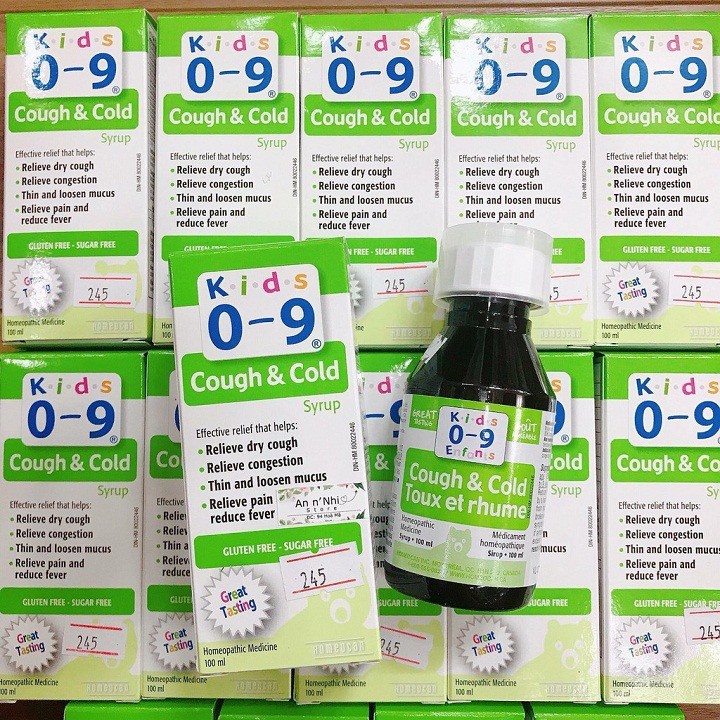 Siro ho, cảm cúm Cough Cold Canada cho bé 0 đến 9 tuổi