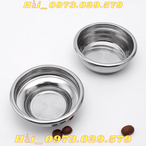 Chén Lọc Đôi, Đơn Máy Pha Cà Phê 58mm/ giỏ lọc 58mm  - Phụ Kiện & Linh Kiện Máy Pha Cafe.