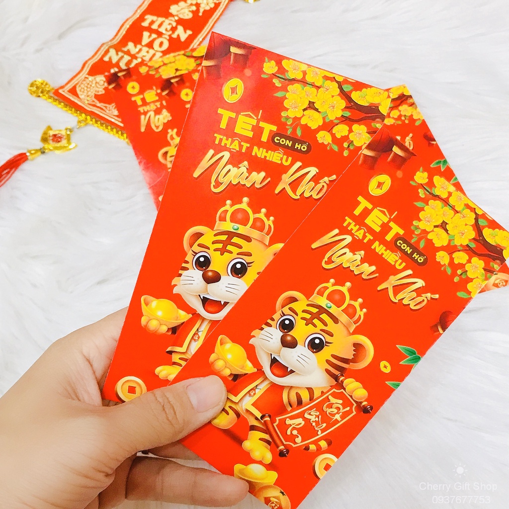 Bao Lì Xì Tết 2022 - Set 6 Bao Lì Xì Giá Rẻ Nhiều Hình Dễ Thương