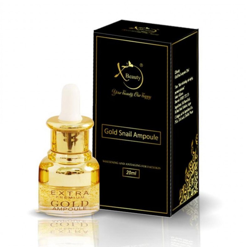 Serum dưỡng trắng da ngừa nám XBeauty Gold Snail Ampoule Hàn Quốc (20ml/25ml). Serum Ốc Sên Perfect skin care
