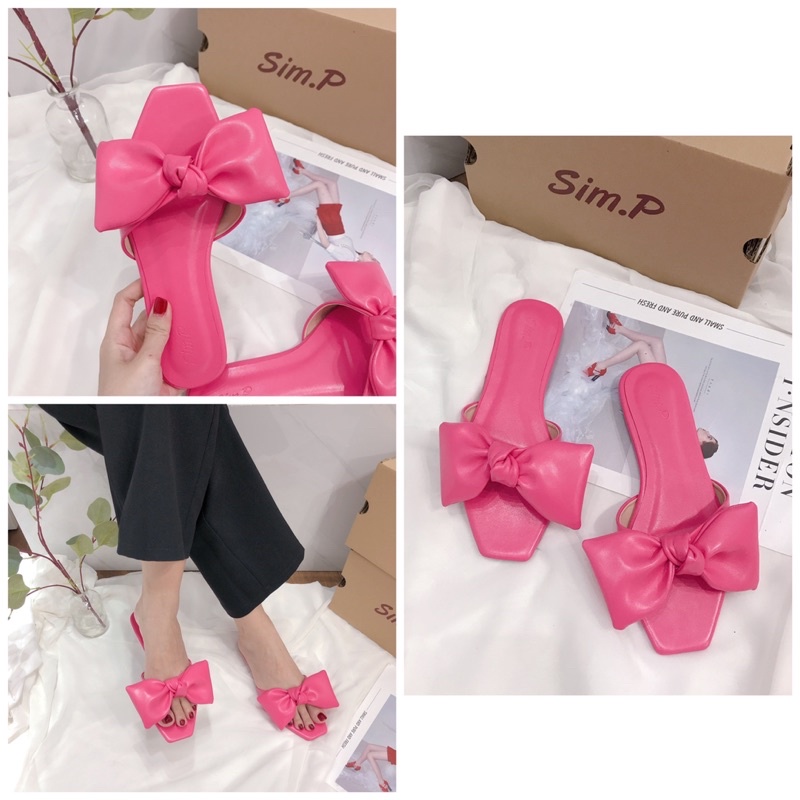 Dép nữ simpshoes quai nơ xòe to - LISA