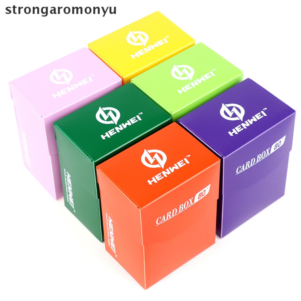 1 Hộp Đựng 80 Thẻ Bài Tcg Di Động Màu Sắc Cổ Điển