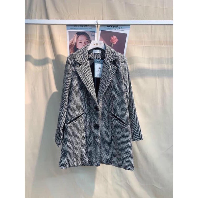 Áo dạ kẻ xương cá | BigBuy360 - bigbuy360.vn