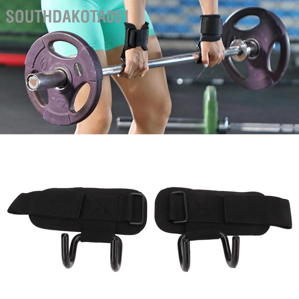 Southdakota051 2 cái Dây đeo cổ tay Thanh móc Nylon Thép có thể điều chỉnh Hỗ trợ Cổ Tay cầm đai cho Phòng tập Thể dục Đào tạo Cử tạ