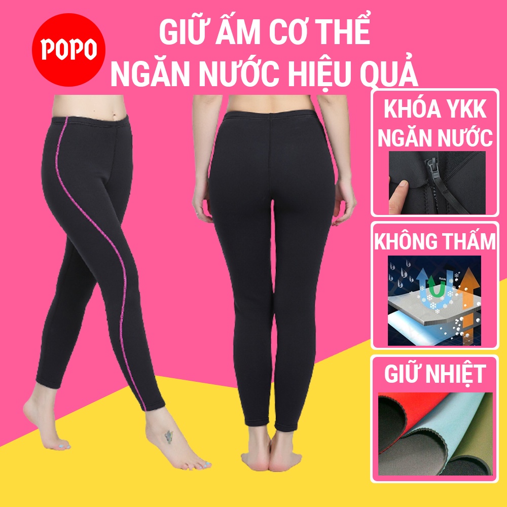Quần lặn biển cho NAM NỮ POPO ống dài dày 2mm; giữ ấm cơ thể, ngăn nước tiếp xúc với cơ thể hỗ trợ lặn biển MY034 SPORTY