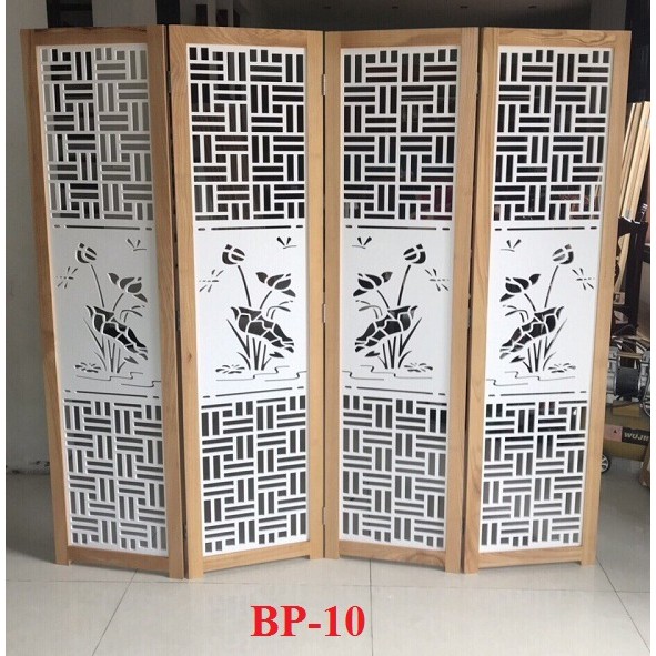 Bình phong khung gỗ CNC BP10