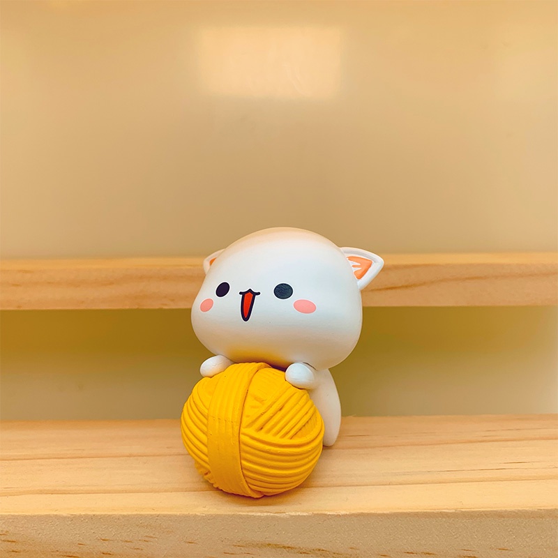 Tượng mèo trang trí  Mô hình mèo dễ thương, tượng mèo con đáng yêu , mèo nào cắn mỉu nào Zalo
