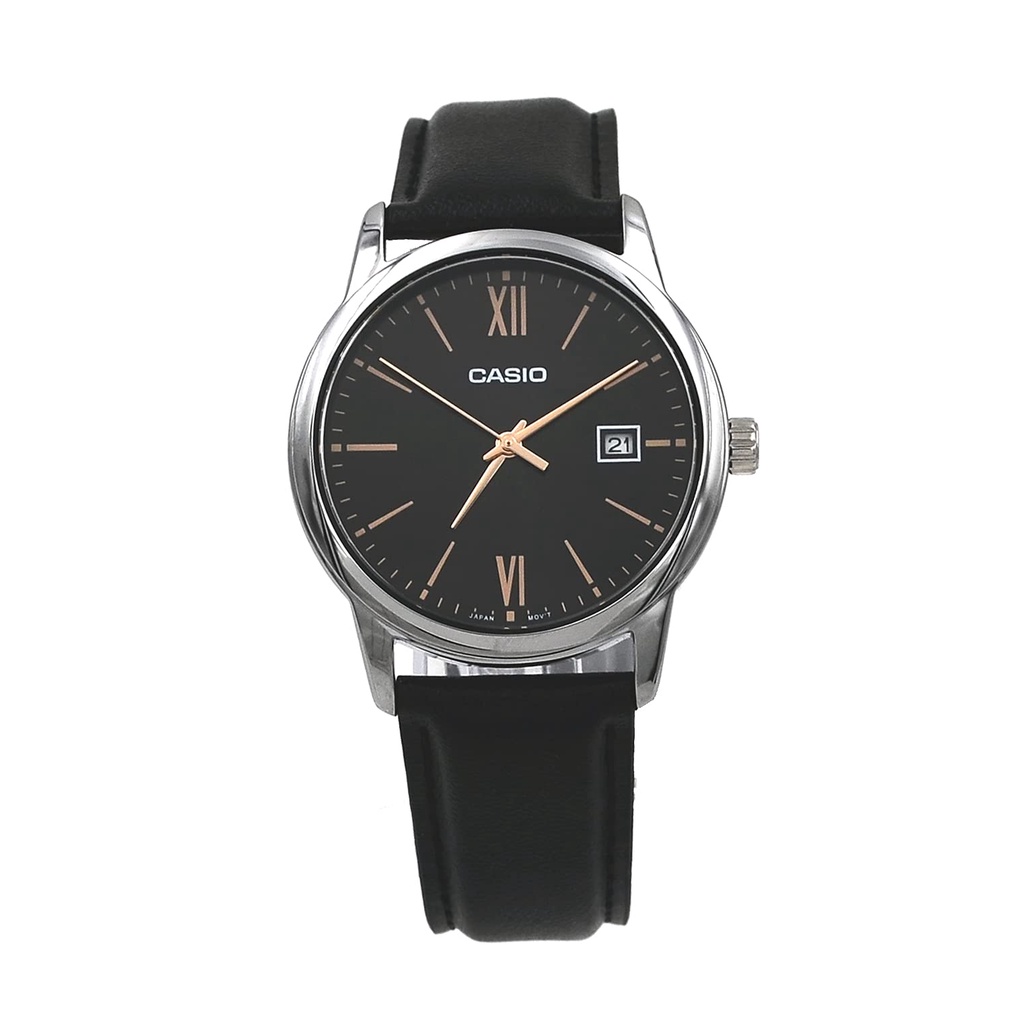 Đồng Hồ Casio Nam Chính Hãng, Đồng Hồ Casio MTPV002 Dây Thép Mặt Trắng Số La Mã Fullbox.