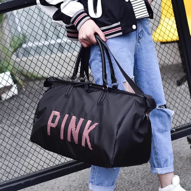 Túi pink du lịch size đại