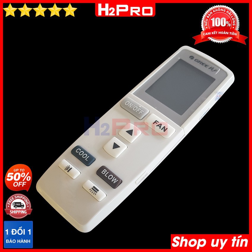 Các mẫu điều khiển dùng cho điều hòa GREE H2Pro cao cấp (1 chiếc), remote cho máy lạnh điều hòa GREE (tặng đôi pin 10K)