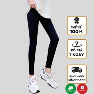 Quần legging 4 túi, quần legging WARM nữ cạp cao chất liệu cotton co dãn 4 chiều, ôm vòng eo thon dáng