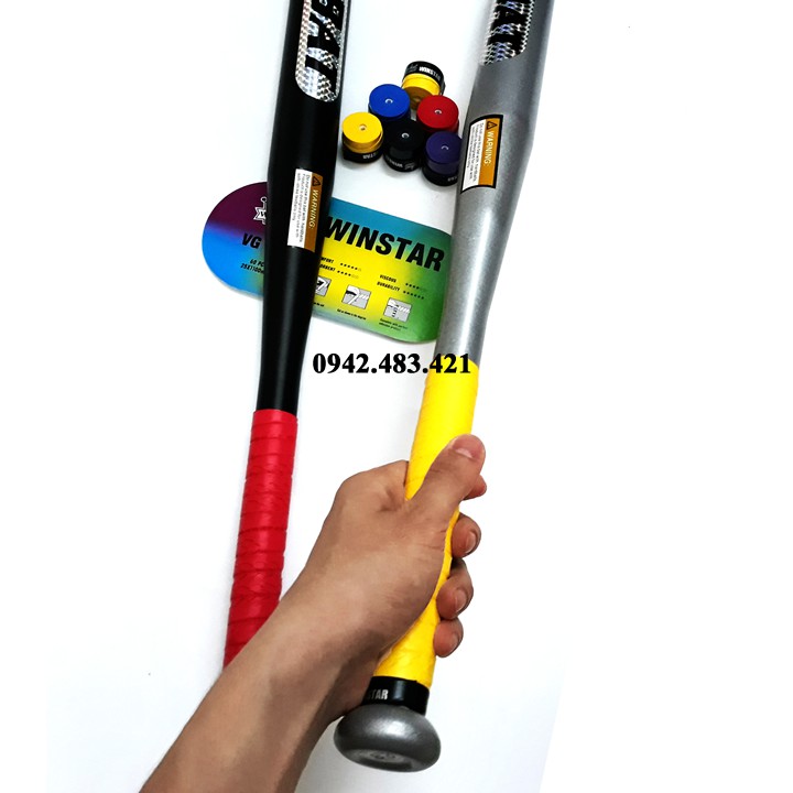 Gậy bóng chày BAT - Cuốn tay cầm WINSTAR chính hãng loại 70-80 cm Hợp Kim Nhôm - Tặng Bao Gậy